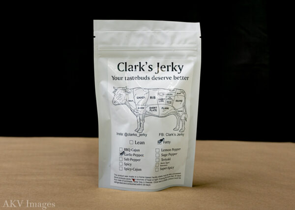 Clarks Garlic Pepper Texas Beef Jerky